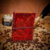 Handmade Fantasy Journal with Embossed Leaf Design Genuine Leather Diary Notes