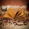 Handmade Fantasy Journal with Embossed Leaf Design Genuine Leather Diary Notes