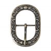 Floral Antique Brass Belt Buckle