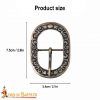 Floral Antique Brass Belt Buckle