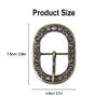 Floral Antique Brass Belt Buckle
