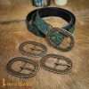 Floral Antique Brass Belt Buckle