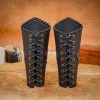Fantasy Bracers Handcrafted Genuine Leathercraft for LARP and Cosplay
