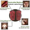 Genuine Leather Bracers with Embossed Tree of Gondor Motif