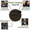 Rustic Cutlery Set Stainless Steel Functional Camp Gear
