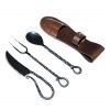 Medieval Camp Cutlery Set with Leather Sheath