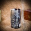 Medieval Viking Horn Beer Tankard Set of 2 Handcrafted Genuine Ox Horn