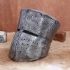 Medieval Crusader Antique Helmet with Padded Liner