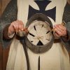 Medieval Crusader Antique Helmet with Padded Liner