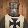 Medieval Crusader Antique Helmet with Padded Liner