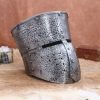 Medieval Crusader Antique Helmet with Padded Liner