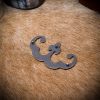 Leather and Apparel Fleur de Lis Mounts Solid Brass Decoration