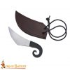 Viking Feasting Hand Forged Knife with Genuine Leather Sheath