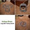 Ornate Belt Buckle Large Antique Brass Belt Accessory