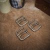 Antique Brass Double Needle Belt Buckle