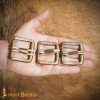 Antique Brass Double Needle Belt Buckle