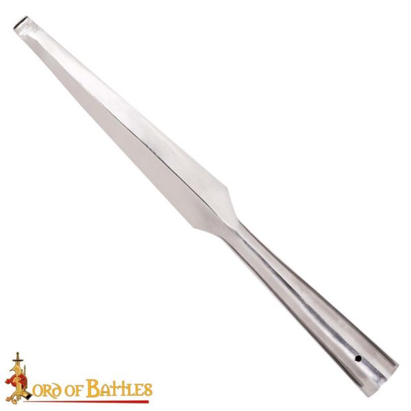 Medieval Blunt Spear Head Forged from Carbon Steel