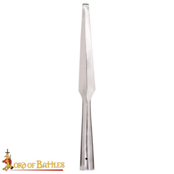 Medieval Blunt Spear Head Forged from Carbon Steel