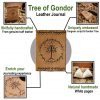 Tree Of Gondor Embossed Leather Journal With Natural Pages