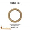 Ring Buckle Antique Brass Loop Belt Functional Accessory Set of 5 Pieces