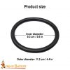 Hand Forged Iron Ring Buckle / Leather Accessory
