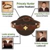 Princely Hunter Leather Headband With Pure Brass Mounts
