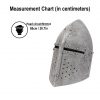 Medieval Knightly Closed Conical Helm 16gauge