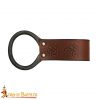 Viking Genuine Leather Axe Frog with Celtic Knotwork Design