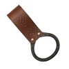 Viking Genuine Leather Axe Frog with Celtic Knotwork Design