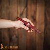 Handcrafted Leather Wrist Band with Tudor Rose Adornment