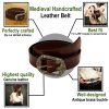 Handcrafted Genuine Leather Belt with Embossed Design