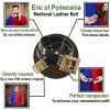 Medieval Eric of Pomerania Leather Belt with Pure Brass Details