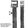 Medieval Eric of Pomerania Leather Belt with Pure Brass Details