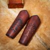 Genuine Leather Large Bracers for the Men of Middle Earth