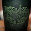 Genuine Leather Bracers with Embossed Fantasy Dragon Design