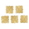 Solid Brass Viking belt Decoration Set of 5