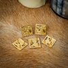 Solid Brass Medieval Viking Belt Decorations Set of 5