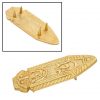 Solid Brass Celtic Belt End / Chape Leather Accessory