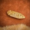 Solid Brass Celtic Belt End / Chape Leather Accessory