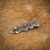 Antique Brass Small Celtic Belt End / Chape Leather Accessory