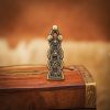 Antique Brass Small Celtic Belt End / Chape Leather Accessory