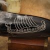 The Nordic Drakar Handcrafted Genuine Drinking Horn