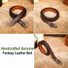 Handcrafted Genuine Leather Belt with Embossed Fantasy Design