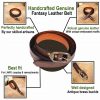 Handcrafted Genuine Leather Belt with Embossed Fantasy Design