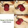 Leather Pauldrons With Mercia Kingdom Embossing Design