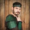 Fantasy Princely Genuine Leather Tiara