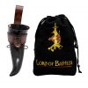The Huntsman of the North Leather Holder with Genuine Horn