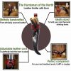 The Huntsman of the North Leather Holder with Genuine Horn