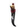 The Huntsman of the North Leather Holder with Genuine Horn
