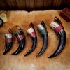 The Huntsman of the North Leather Holder with Genuine Horn